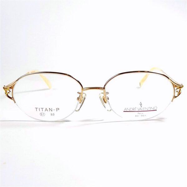 5541-Gọng kính nữ-Mới/Chưa sử dụng-ANDRE VALENTINO AV 964 halfrim eyeglasses frame2