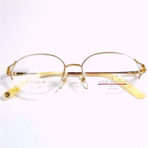 5541-Gọng kính nữ-Mới/Chưa sử dụng-ANDRE VALENTINO AV 964 halfrim eyeglasses frame20