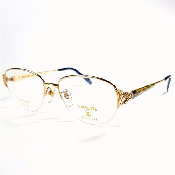 5614-Gọng kính nữ-Mới/Chưa sử dụng-TORRENTE Paris 96 213 half rim eyeglasses frame1