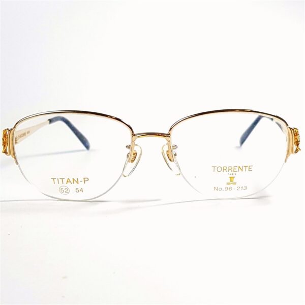 5614-Gọng kính nữ-Mới/Chưa sử dụng-TORRENTE Paris 96 213 half rim eyeglasses frame2