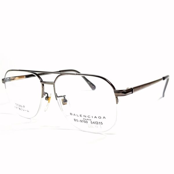 5587-Gọng kính nam-Mới/Chưa sử dụng-BALENCIAGA B5 9703 half rim eyeglasses frame1