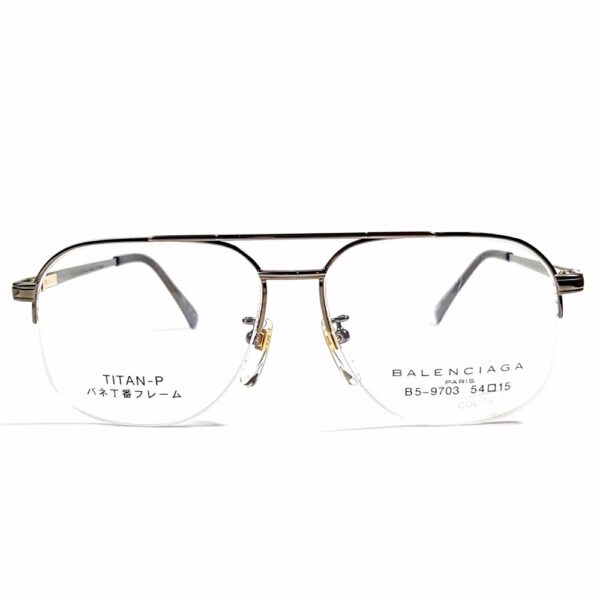 5587-Gọng kính nam-Mới/Chưa sử dụng-BALENCIAGA B5 9703 half rim eyeglasses frame2