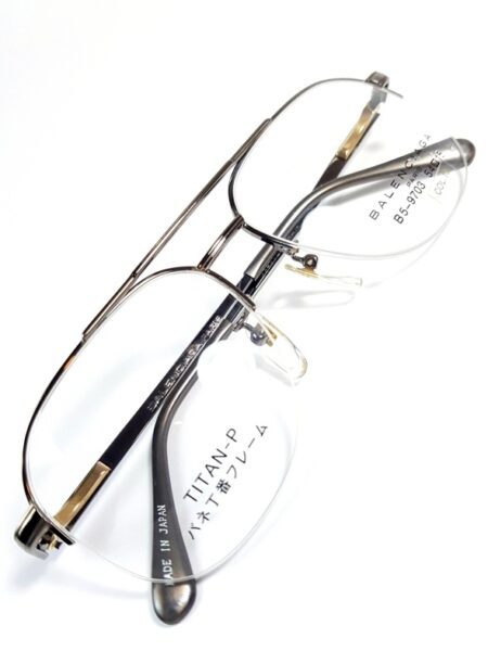 5587-Gọng kính nam (new)-BALENCIAGA B5 9703 half rim eyeglasses frame17