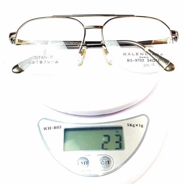 5587-Gọng kính nam-Mới/Chưa sử dụng-BALENCIAGA B5 9703 half rim eyeglasses frame19