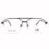 4519-Kính mắt nam-Mới/Chưa sử dụng-EXE ex004 half rim eyeglasses frame2