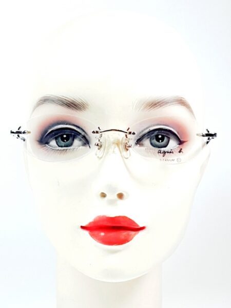 5517-Gọng kính nữ (new)-AGNES B AB 1126 rimless eyeglasses frame1