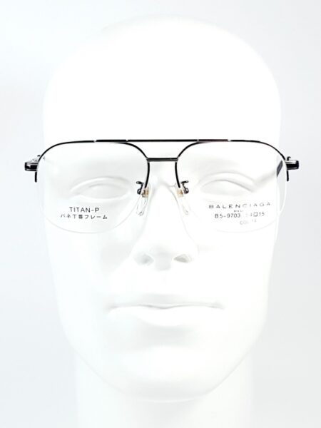 5587-Gọng kính nam (new)-BALENCIAGA B5 9703 half rim eyeglasses frame0