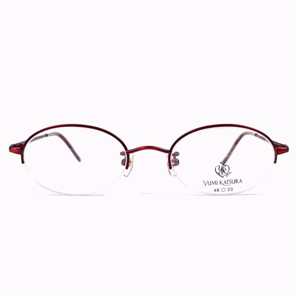 5495-Gọng kính nữ-Mới/Chưa sử dụng-YUMI KATSURA YK715 halfrim eyeglasses frame2