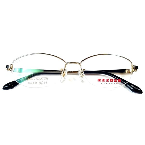 5525-Gọng kính nữ-Mới/Chưa sử dụng-ONDINE ON668 halfrim eyeglasses frame0