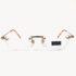 5533-Gọng kính nữ-Mới/Chưa sử dụng-JEAN LOUIS SCHERRER JS111 rimless eyeglasses frame2