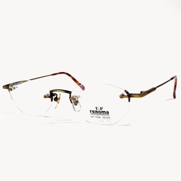 5519-Gọng kính nữ/nam-Mới/Chưa sử dụng-UP RENOMA UP 1008 rimless eyeglasses frame1