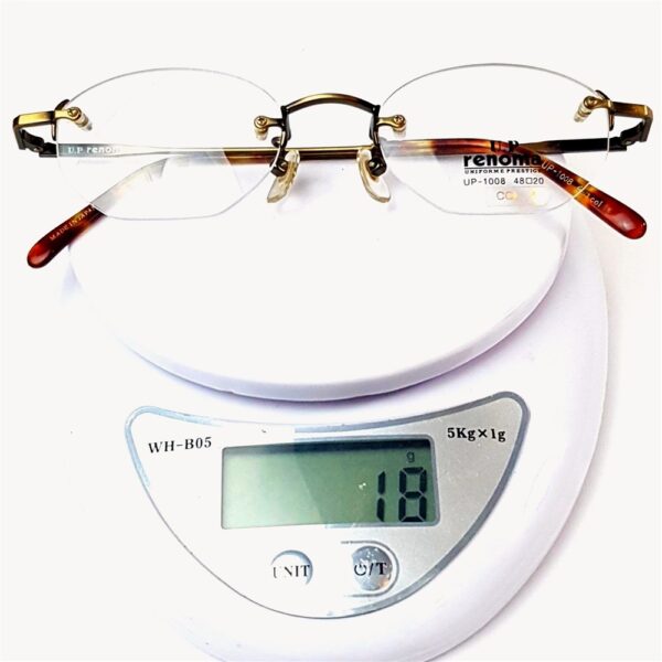 5519-Gọng kính nữ/nam-Mới/Chưa sử dụng-UP RENOMA UP 1008 rimless eyeglasses frame19