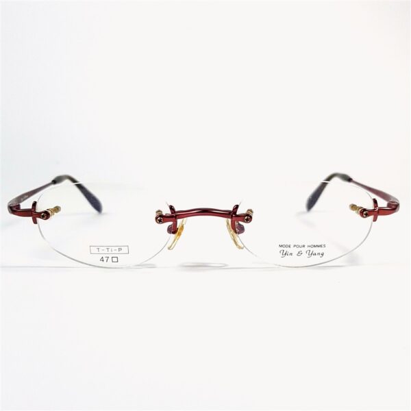 5488-Gọng kính nữ/nam-Mới/Chưa sử dụng-YIN & YANG YY7010 rimless eyeglasess frame2