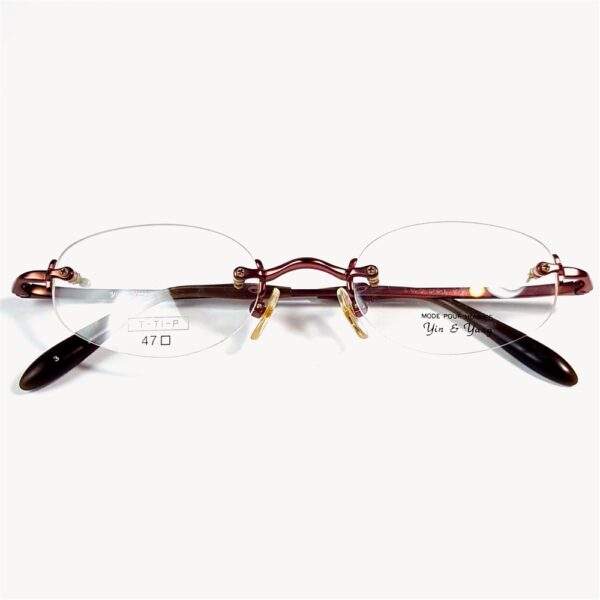 5488-Gọng kính nữ/nam-Mới/Chưa sử dụng-YIN & YANG YY7010 rimless eyeglasess frame0