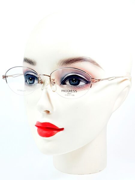 5572-Gọng kính nữ (new)-PROGRESS 6803 half rim eyeglasses frame0