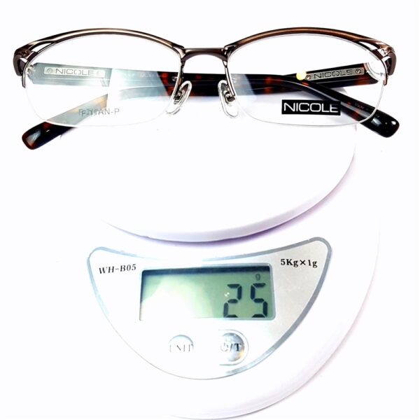 5542-Gọng kính nam/nữ-Mới/Chưa sử dụng-NICOLE 13212 half rim eyeglasses frame21