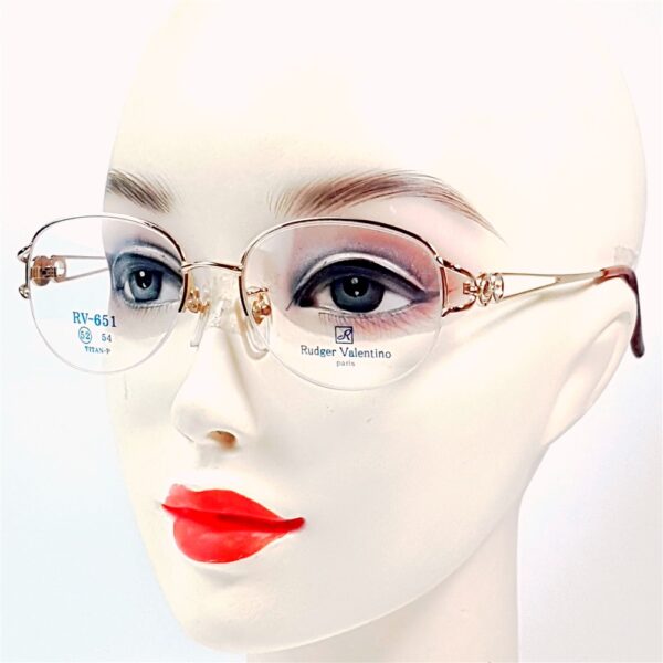 5540-Gọng kính nữ-Mới/Chưa sử dụng-RUDGER VALENTINO RV 651 half rim eyeglasses frame22