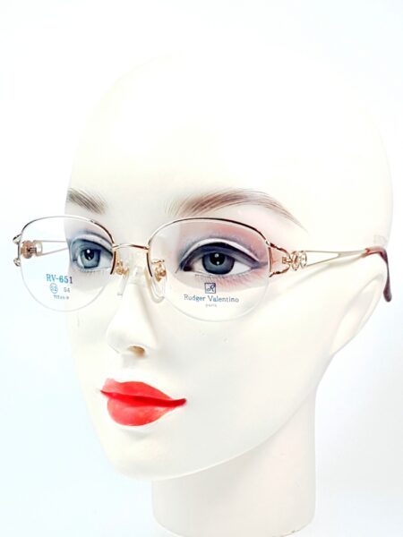 5540-Gọng kính nữ (new)-RUDGER VALENTINO RV 651 halfrim eyeglasses frame1
