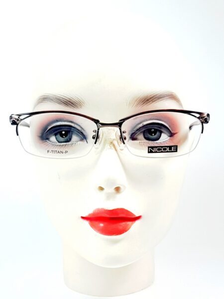 5542-Gọng kính nữ/nam (new)-NICOLE 13212 half rim eyeglasses frame0