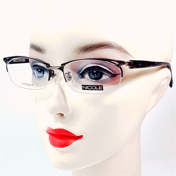 5542-Gọng kính nam/nữ-Mới/Chưa sử dụng-NICOLE 13212 half rim eyeglasses frame23