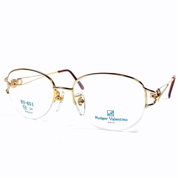 5540-Gọng kính nữ-Mới/Chưa sử dụng-RUDGER VALENTINO RV 651 half rim eyeglasses frame1