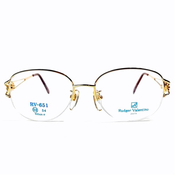 5540-Gọng kính nữ-Mới/Chưa sử dụng-RUDGER VALENTINO RV 651 half rim eyeglasses frame2