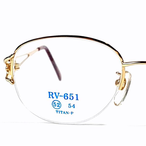 5540-Gọng kính nữ-Mới/Chưa sử dụng-RUDGER VALENTINO RV 651 half rim eyeglasses frame4