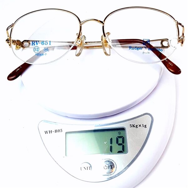 5540-Gọng kính nữ-Mới/Chưa sử dụng-RUDGER VALENTINO RV 651 half rim eyeglasses frame19