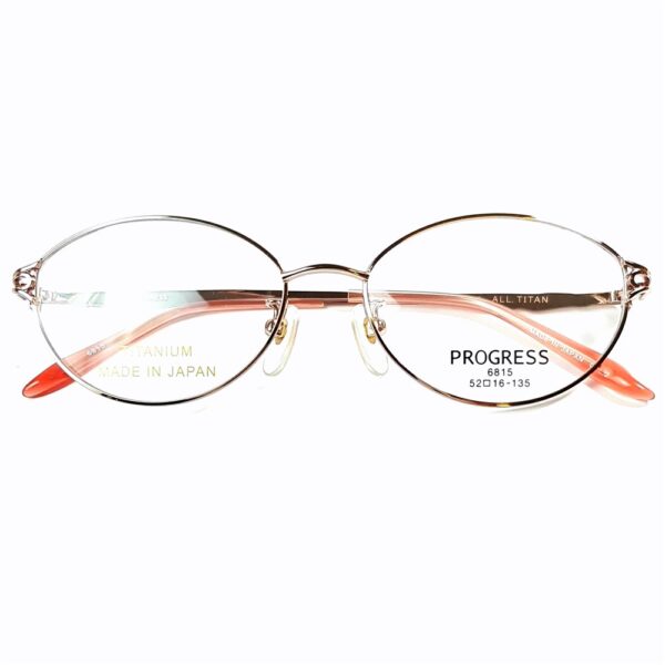 5572-Gọng kính nữ-Mới/Chưa sử dụng-PROGRESS 6815half rim eyeglasses frame0