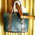 4065-Túi xách tay da trăn-Python leather green tote bag3