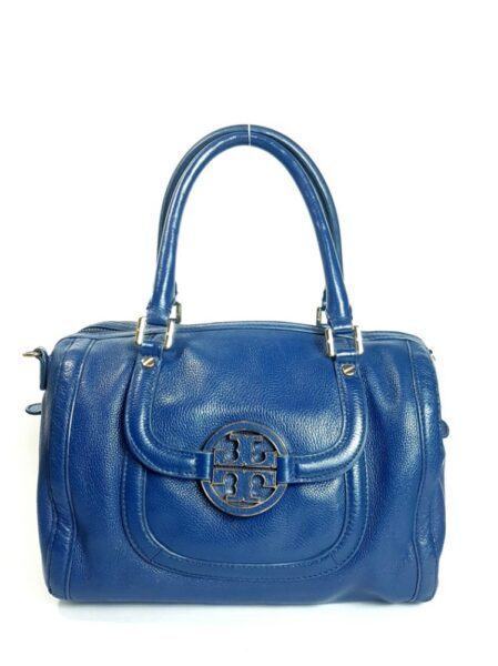 4092-Túi xách tay/đeo vai-TORY BURCH Amanda blue satchel bag0