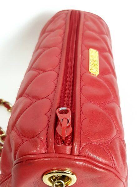 4083-Túi đeo chéo/đeo vai-MOSCHINO chain mini heart quilted crossbody bag7