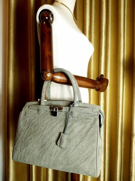 4085-Túi xách tay da voi-JRA Elephant skin birkin style handbag1