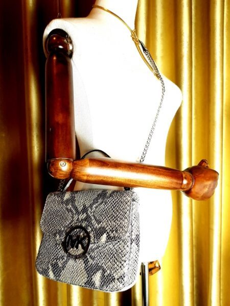 4163-Túi đeo vai/đeo chéo-MICHAEL KORS python patent crossbody bag4