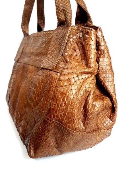 4249-Túi xách tay da trăn-SANPO Python leather skin tote bag6