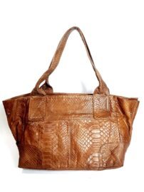 4249-Túi xách tay da trăn-SANPO Python leather skin tote bag
