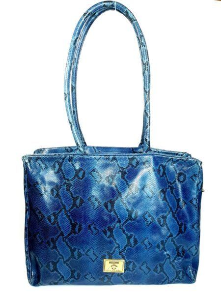 4084-Túi xách tay đeo vai-MOSCHINO python skin tote bag0