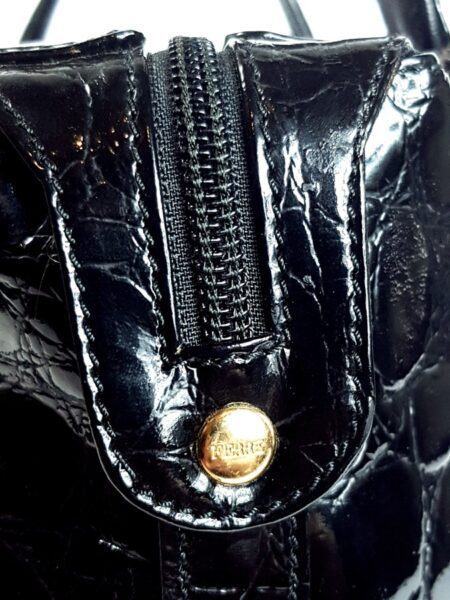 4197-Túi xách tay-GIANFRANCO FERRE Calfskin crocodile embossed handbag11