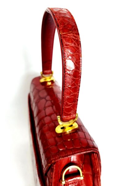4244-Túi xách tay-MARUU Tokyo crocodile skin handbag7