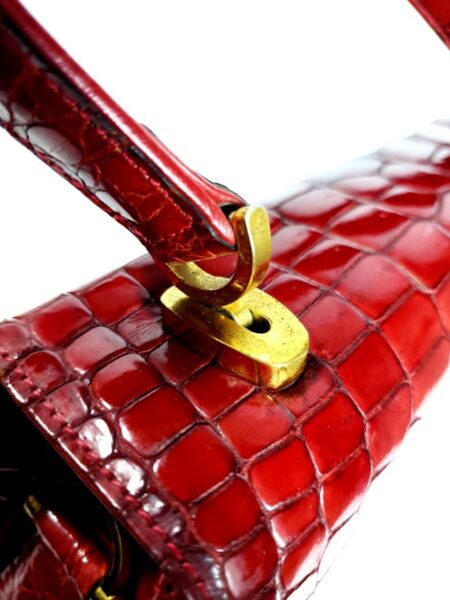 4244-Túi xách tay-MARUU Tokyo crocodile skin handbag10
