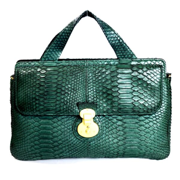 4275-Túi xách tay/đeo chéo da trăn-Python skin satchel bag1