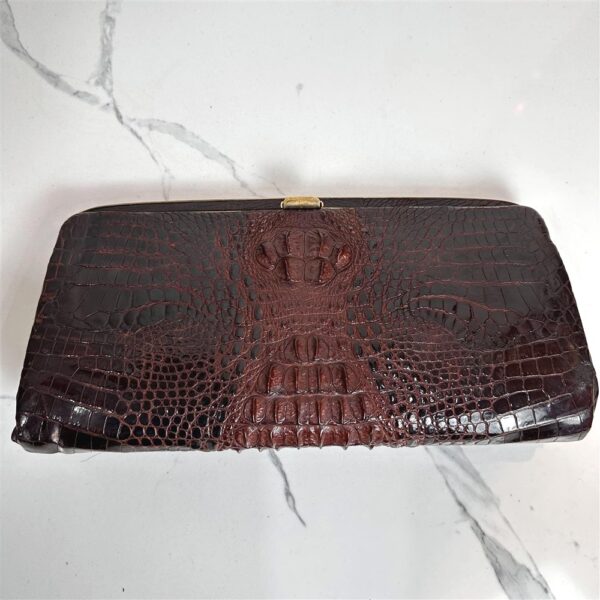 4284-Ví cầm tay-Crocodile leather clutch1