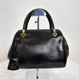 4048-Túi xách tay da thằn lằn-LONGINES Lizard skin hand bag