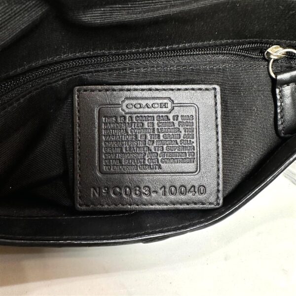 4322-Túi đeo chéo-COACH Soho Hip Flap black leather messenger bag10