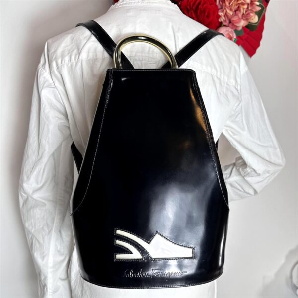 4095-Ba lô nữ-SALVATORE FERRAGAMO leather backpack1
