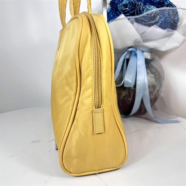 4143-Túi xách tay-PRADA Tessuto yellow cloth handbag3
