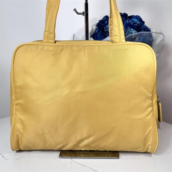 4143-Túi xách tay-PRADA Tessuto yellow cloth handbag4