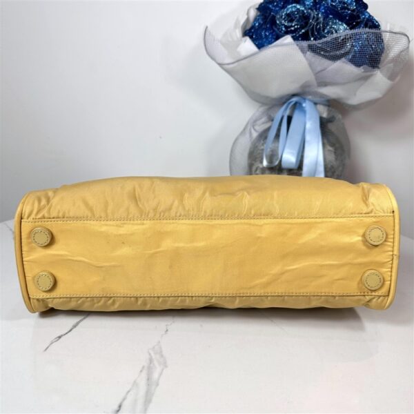 4143-Túi xách tay-PRADA Tessuto yellow cloth handbag8