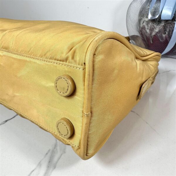 4143-Túi xách tay-PRADA Tessuto yellow cloth handbag10