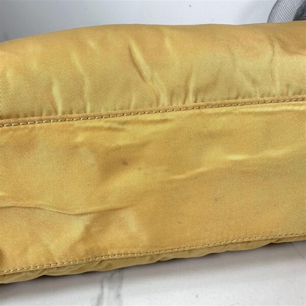 4143-Túi xách tay-PRADA Tessuto yellow cloth handbag11